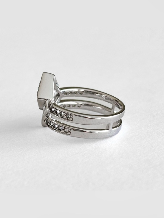 Bomb Party double band ring. - Picture 5 of 12